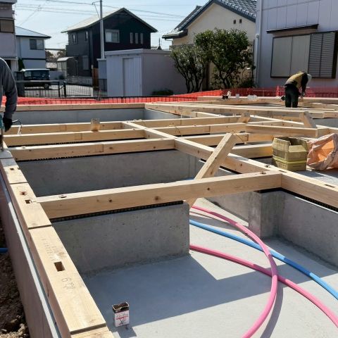 土台敷き完了❗️ 画像